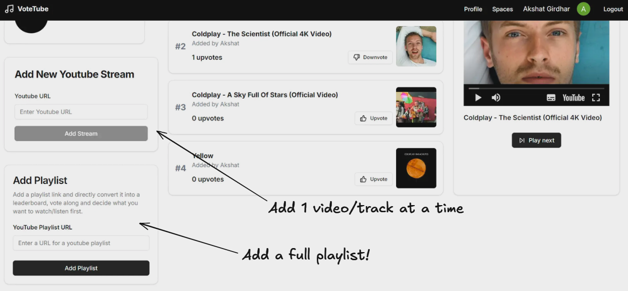 Add Streams or Playlists